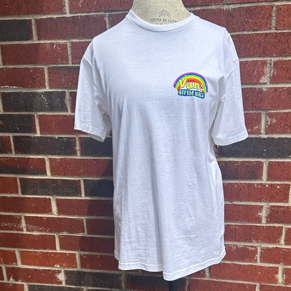 Vans White Tee SpongeBob Vibrant Rainbow  HG - Picture 2 of 5